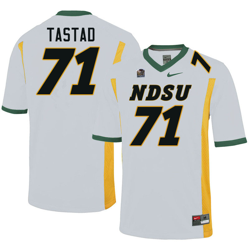 North Dakota State Bison #71 Nate Tastad College Football Jerseys Stitched-White